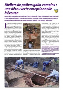 Archéologie en Ile de France - Four de potier gallo-romain à Ecouen