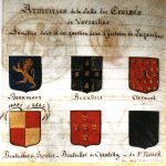 Blasons des seigneurs de Luzarches au moyen-âge